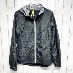 Lole Jacket Womens Size Large Jive Black Rain Lightweight Full Zip Up Hooded